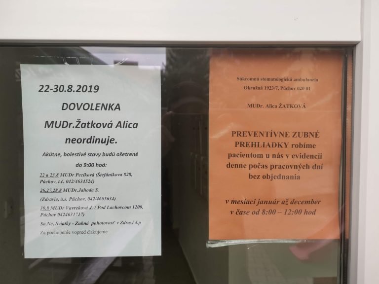 Súkromná stomatologická ambulancia MUDr Alica Žatková