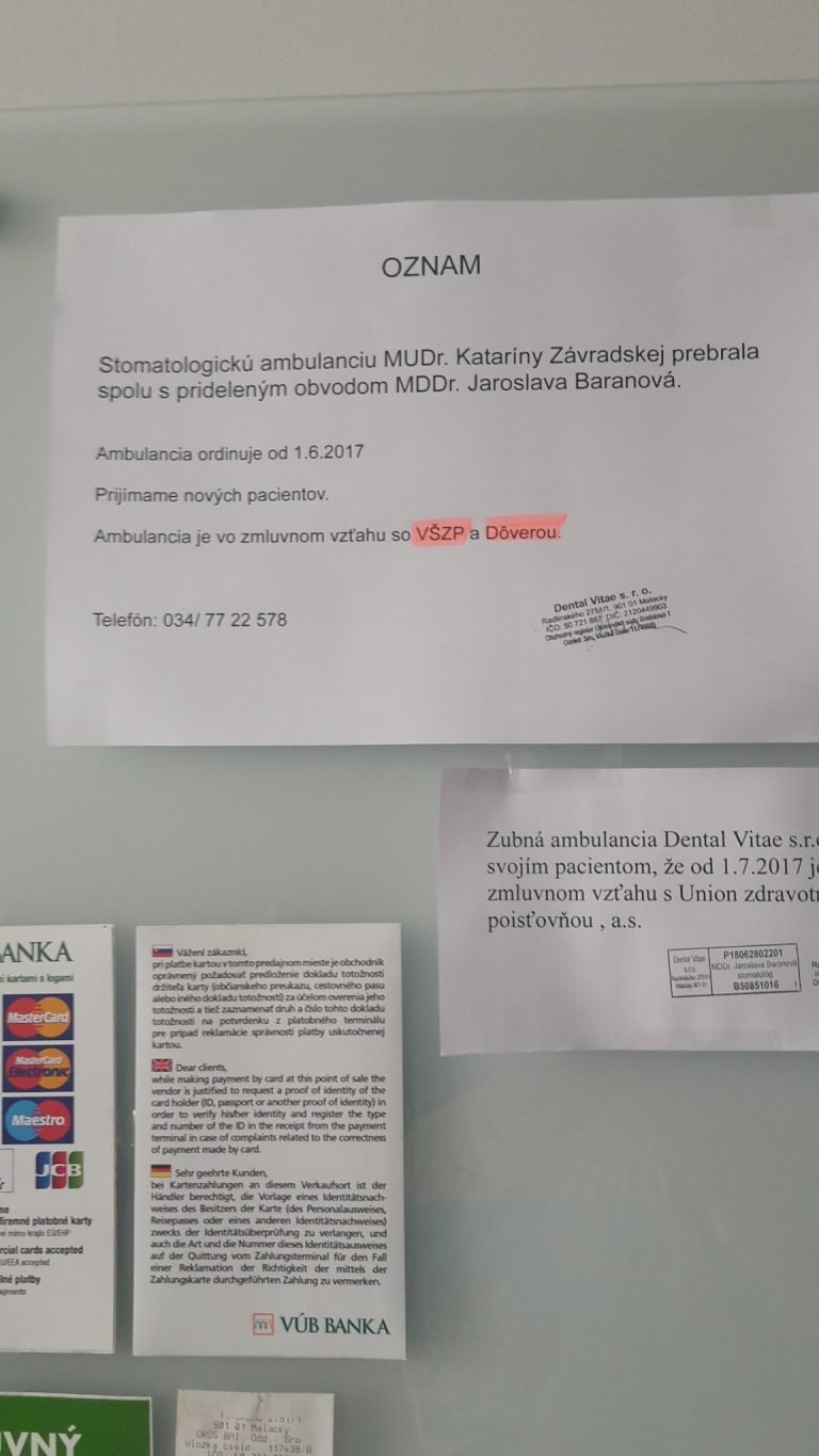MDDr. Jaroslava Baranová - Dental Vitae